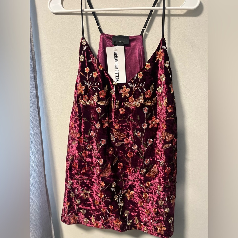 Floral Velvet top